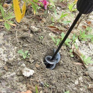 Garden Planter Drill Bit Digs Holes 8x25 cm/3.2x10 Large Plants Flowers